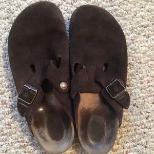 Size 38 Brown Birkenstock clogs